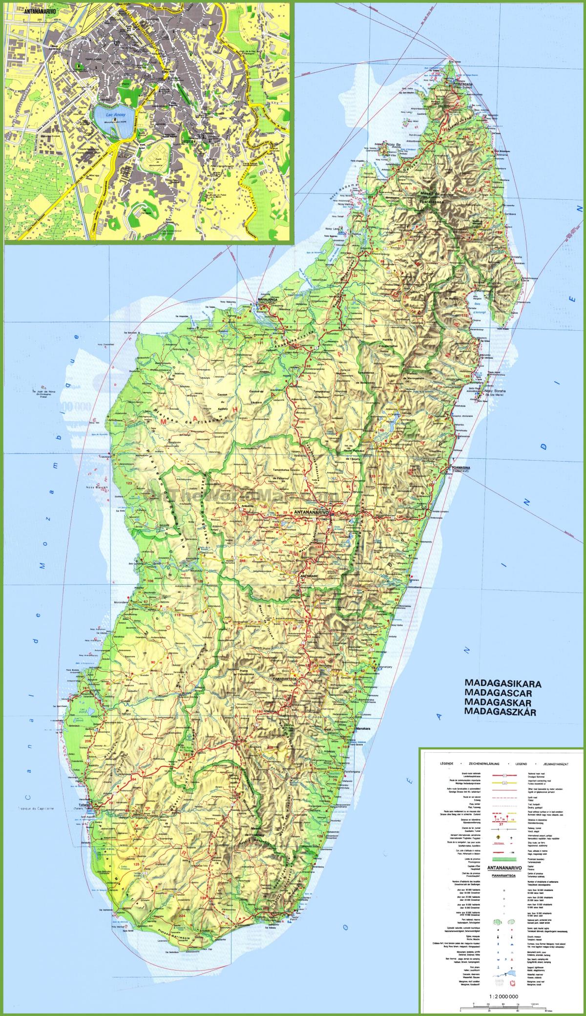 karta Madagaskar