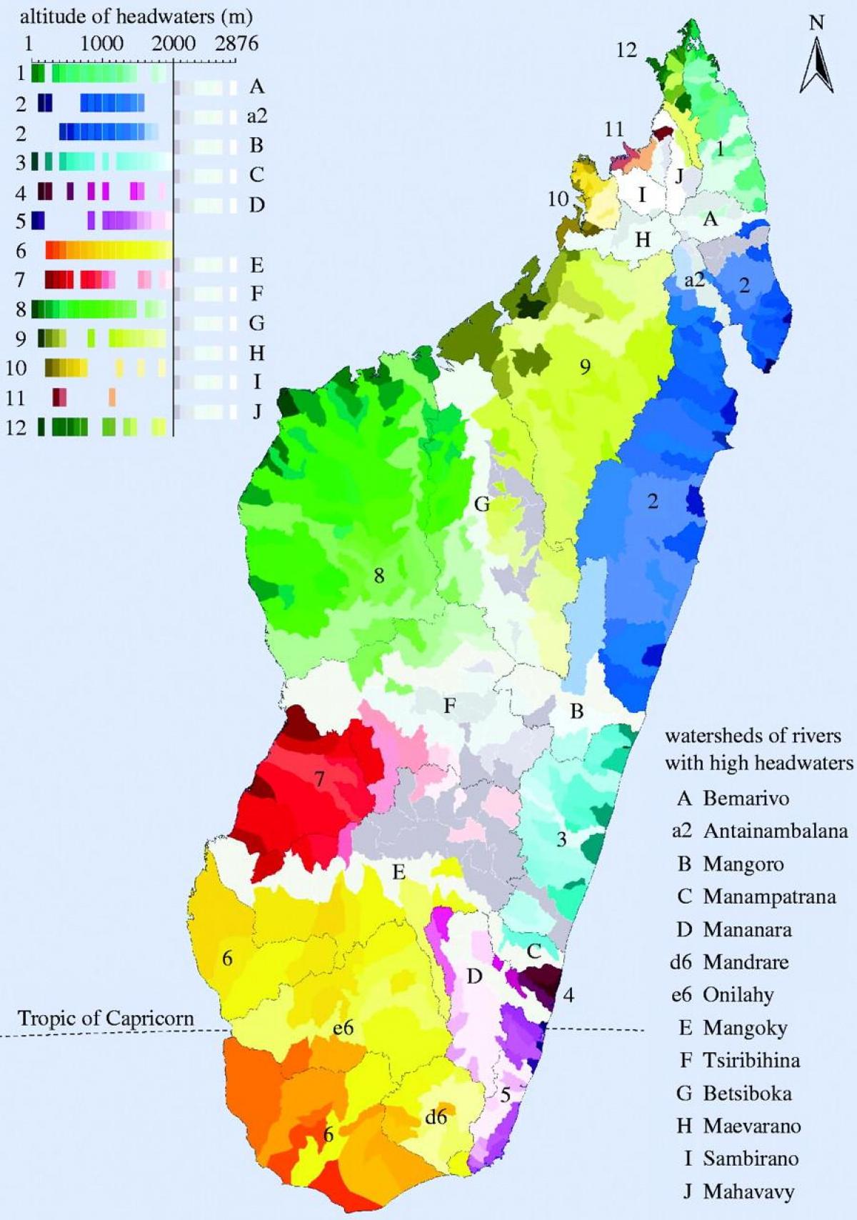 karta Madagaskar klima