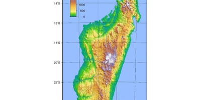 Karta visine Madagaskar 