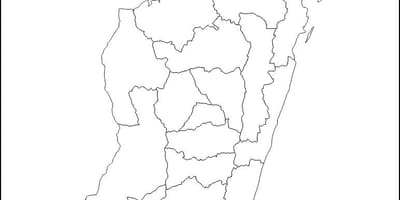 Madagaskar kartica outline