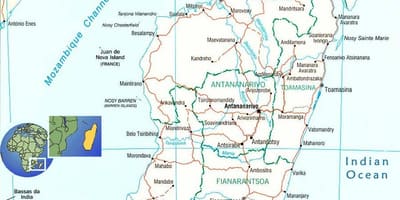 Karta rijeke Madagaskar 
